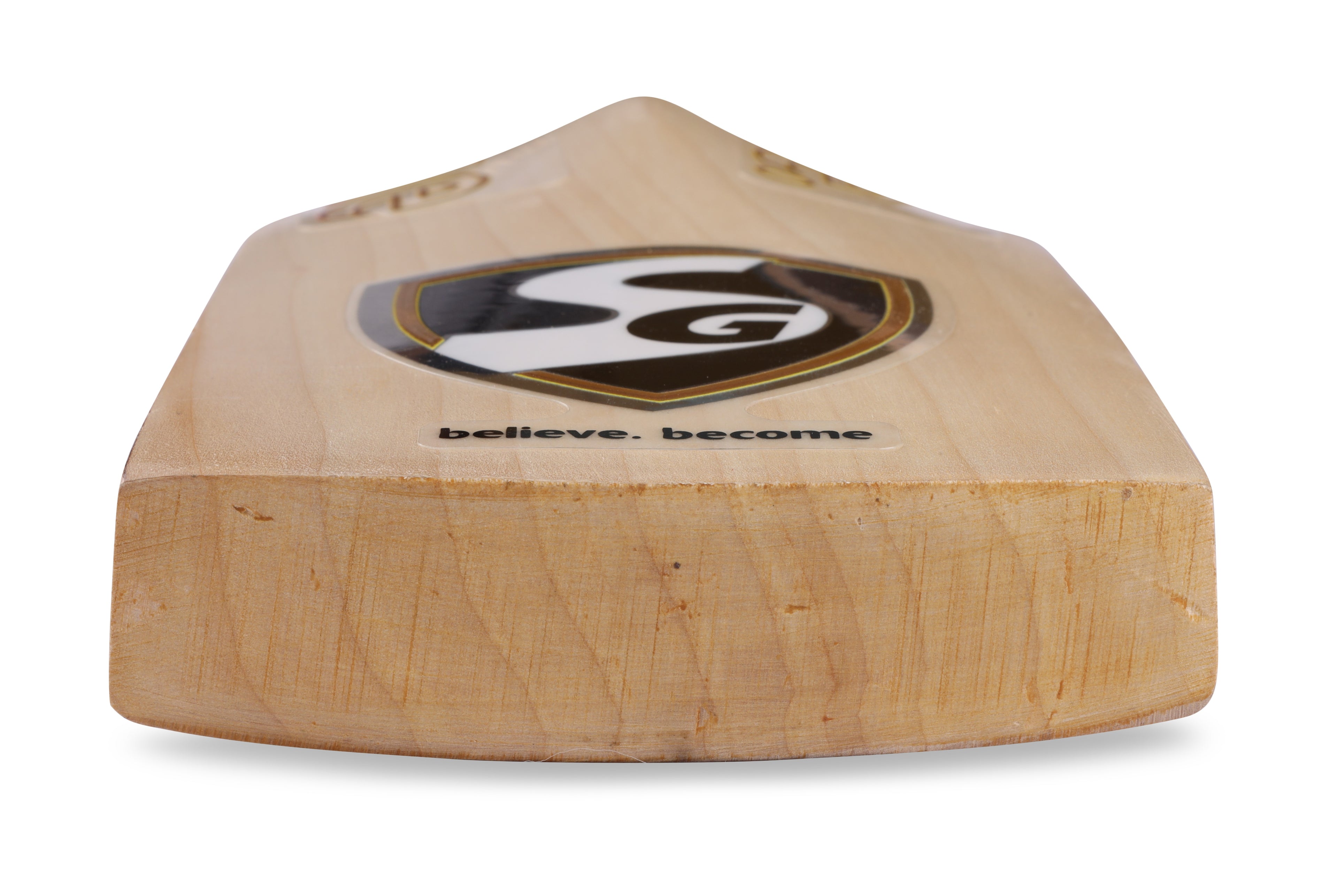 SG Players Edition limited 2026/27 professional cricket bat bottom toe view