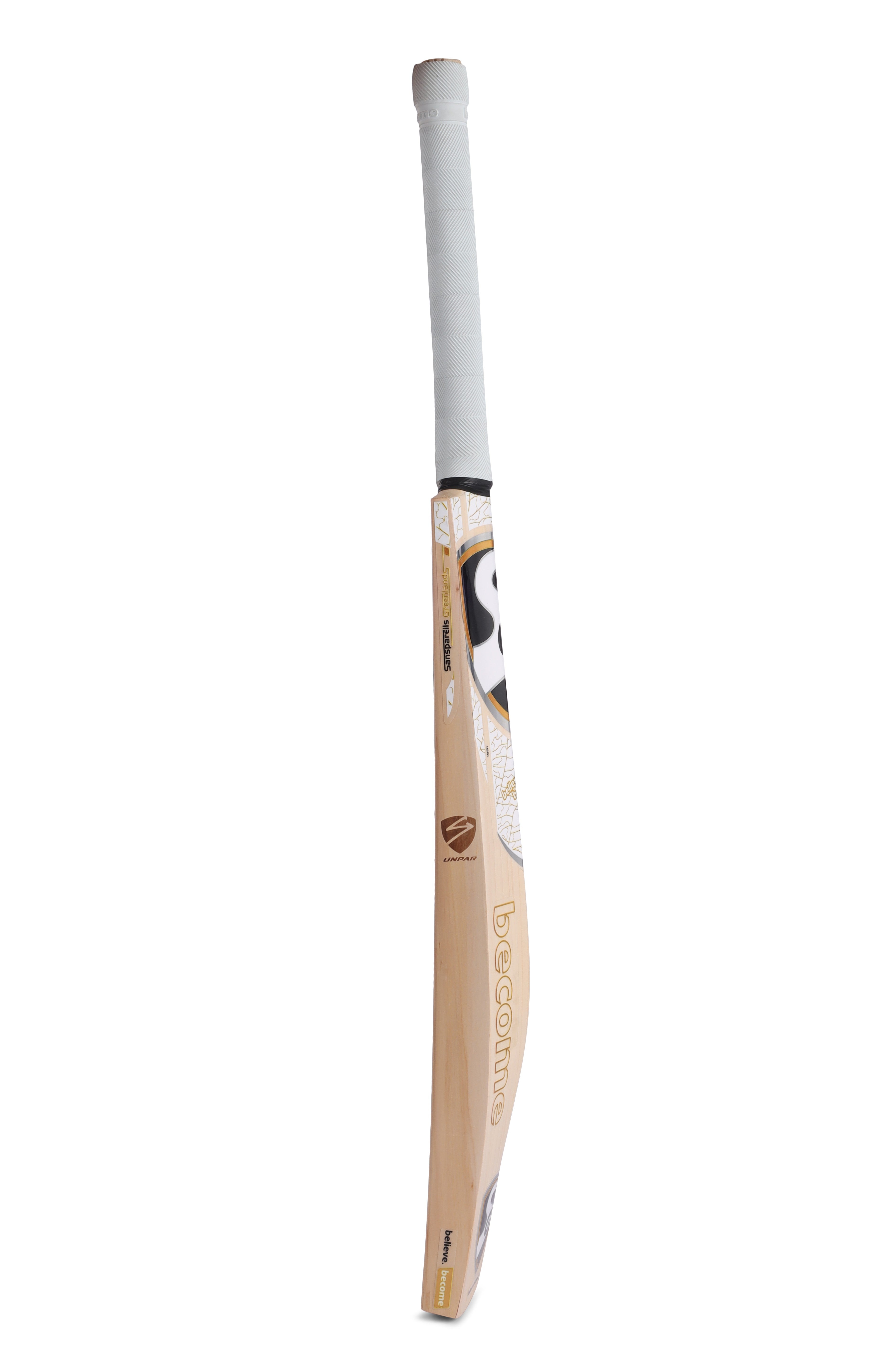 SG Players Edition bat with 38-41mm edges profile view