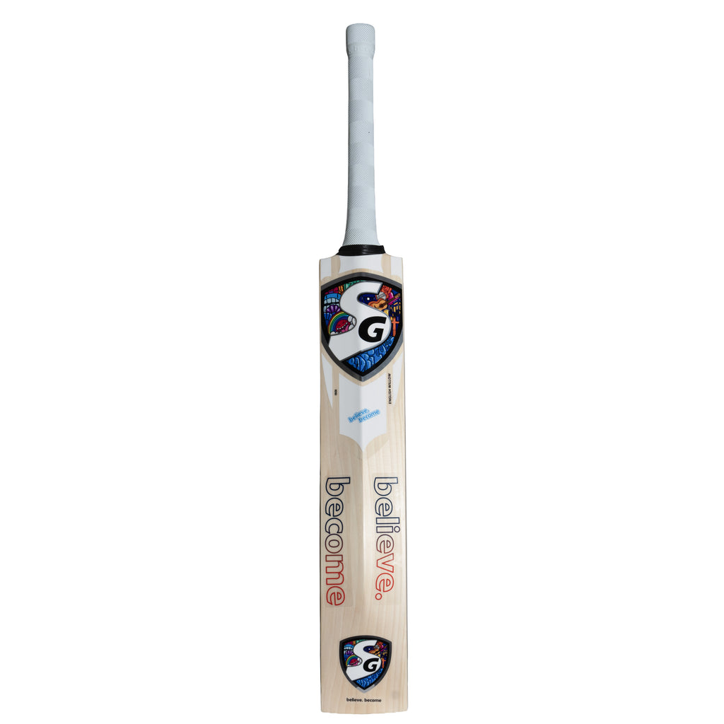 SG Jemi Edition English Willow cricket bat signature design back view