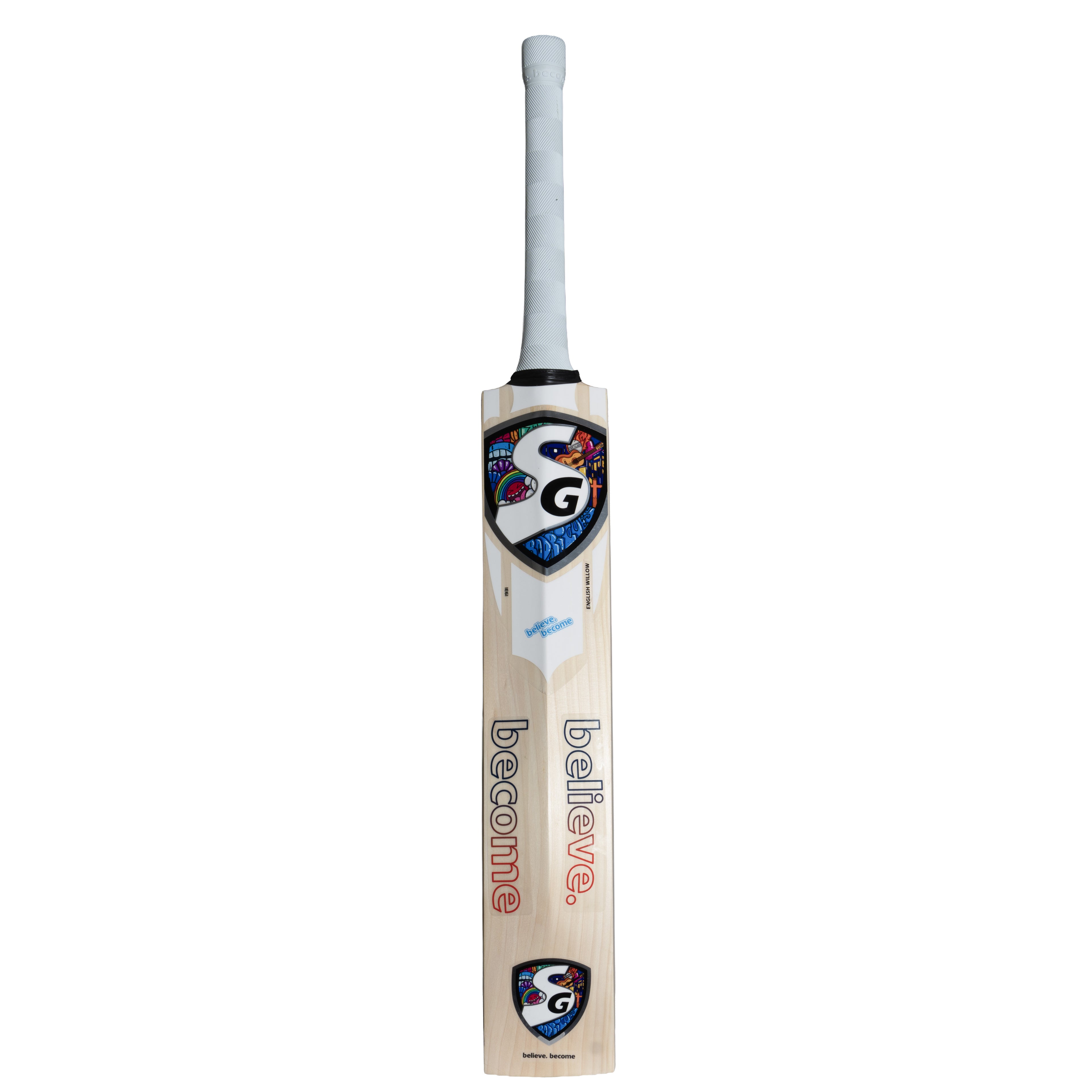 SG Jemi Edition English Willow cricket bat signature design back view