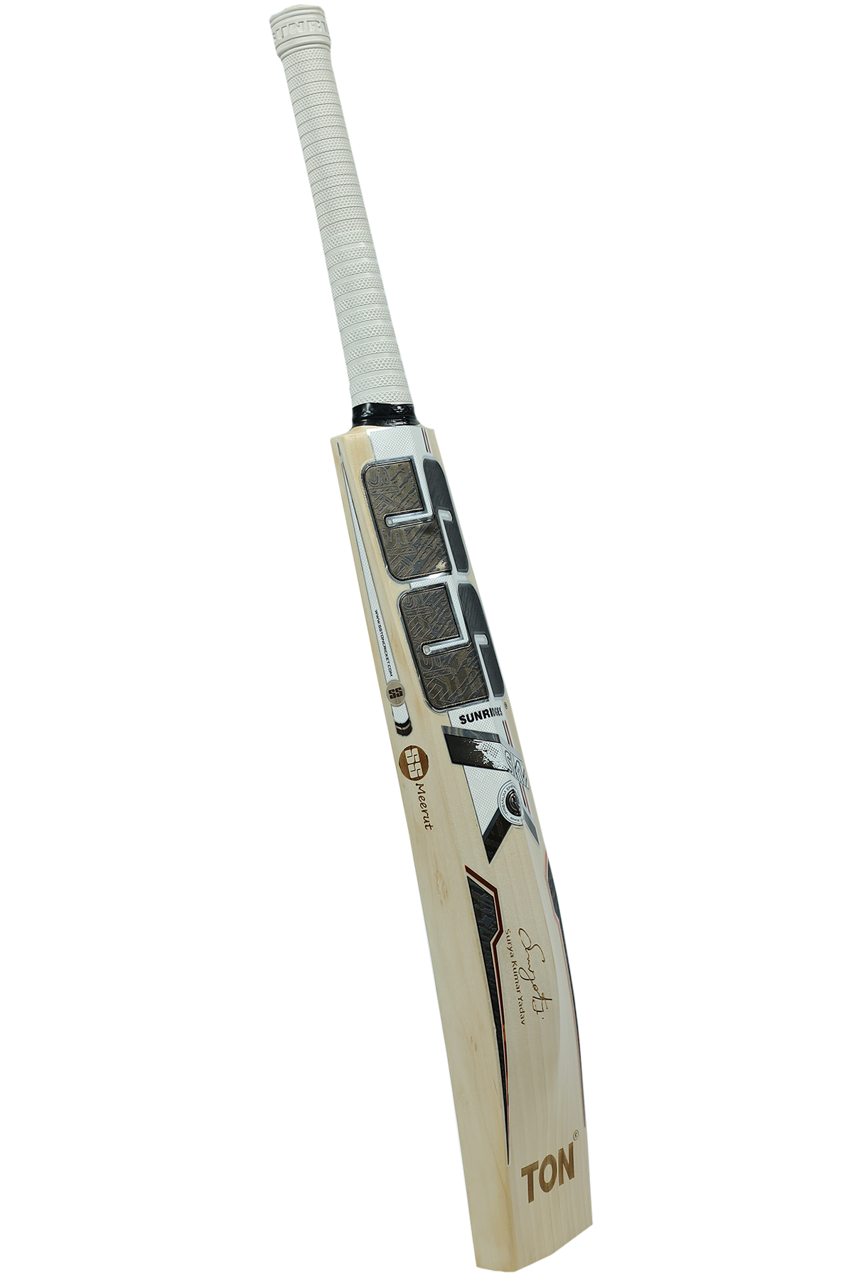 SS SKY 360, english willow, premium bat, top grade, player bat, mens, custom cricket bat, side handle and grip view, signature edition, australia, limited edition, latest 2026