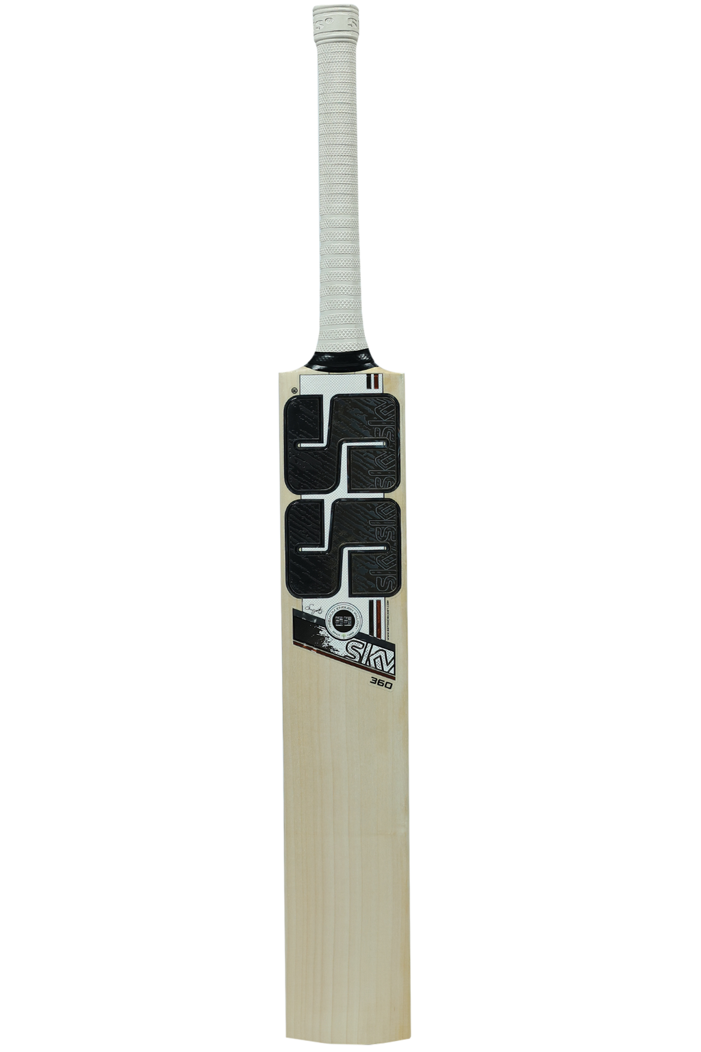 SS SKY 360, english willow, premium bat, top grade, player bat, mens, custom cricket bat, front view