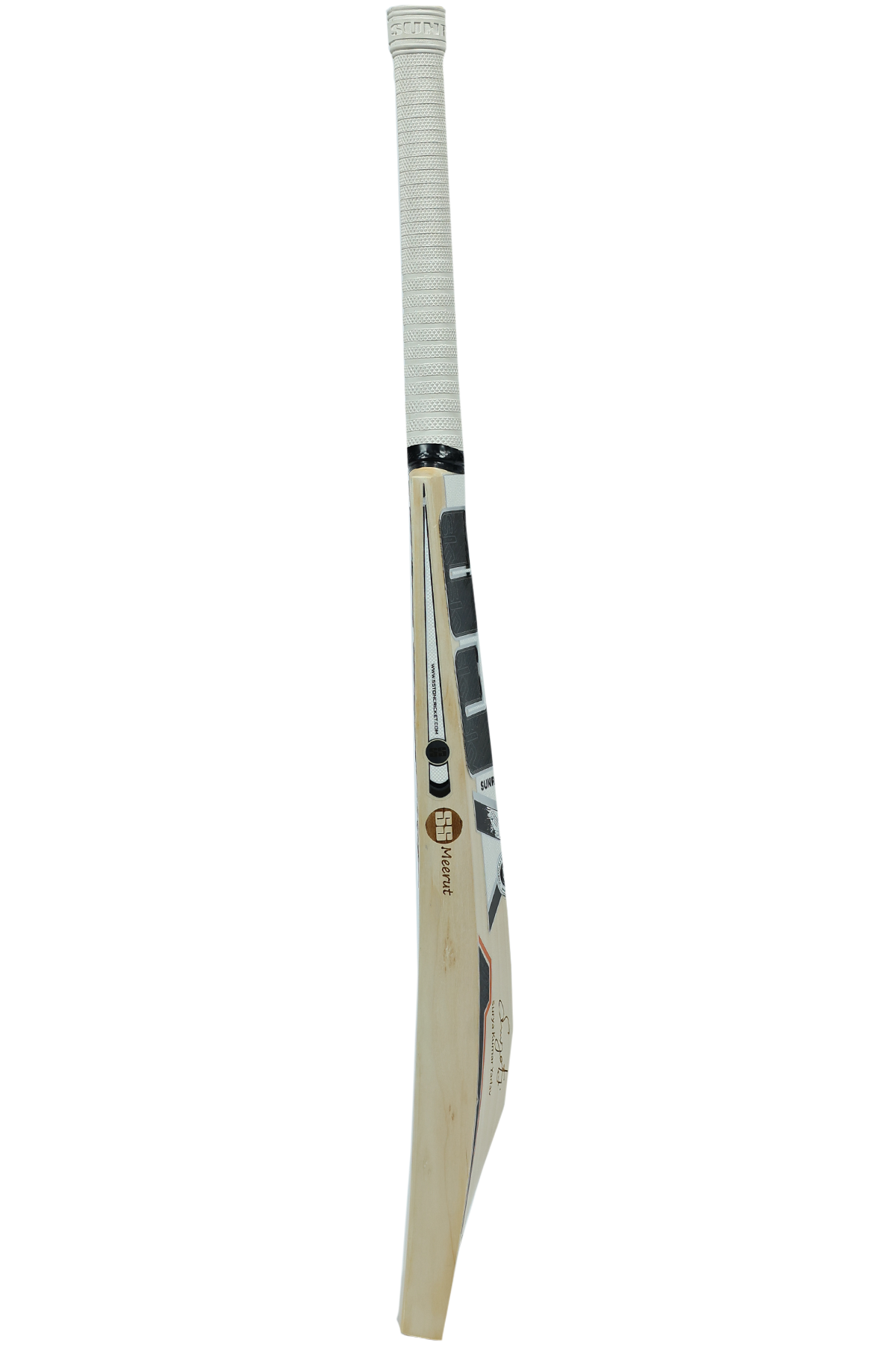 SS SKY 360, english willow, premium bat, top grade, player bat, mens, custom cricket bat, massive edges side profile view, signature edition, australia
